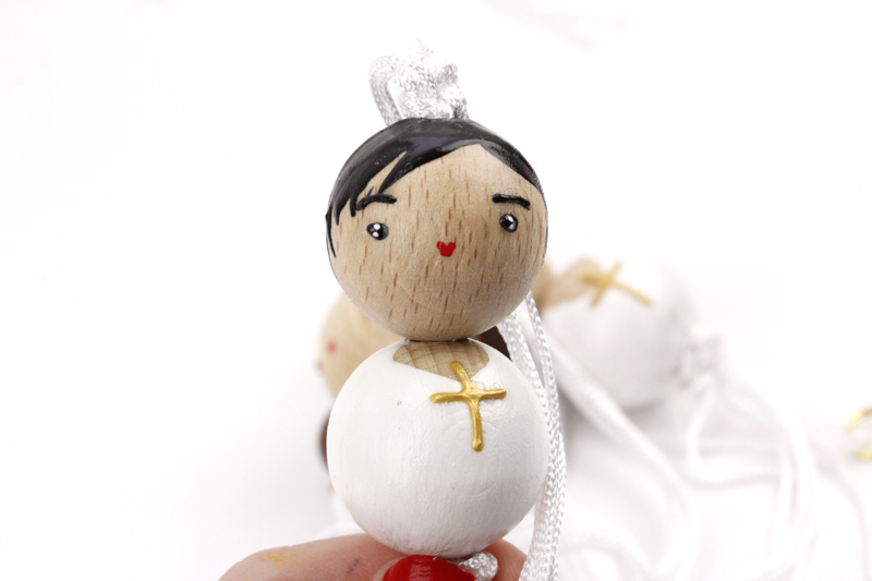 (image pour) PoiS PlumeS Garçon Personnalisé communiant/baptisé